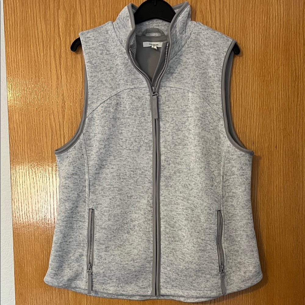 Maurices Gray Zip-Up Vest